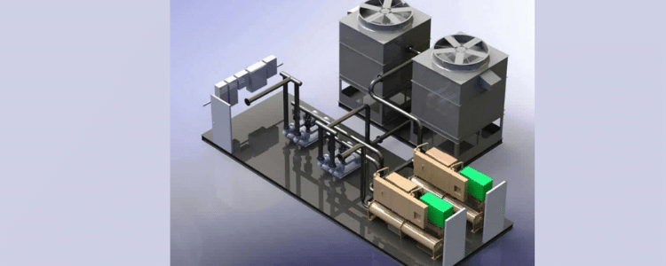 schematic diagram water cooled chiller system