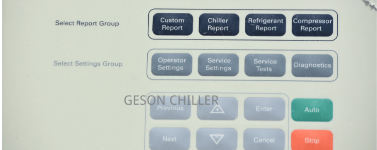 Chiller Temperature Setting